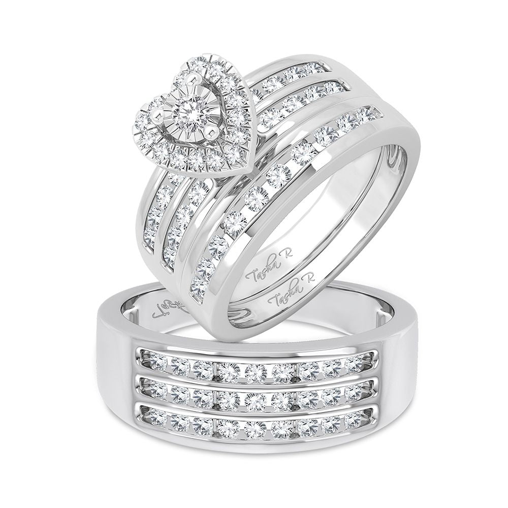 14K 1.44CT Diamond Trio Set