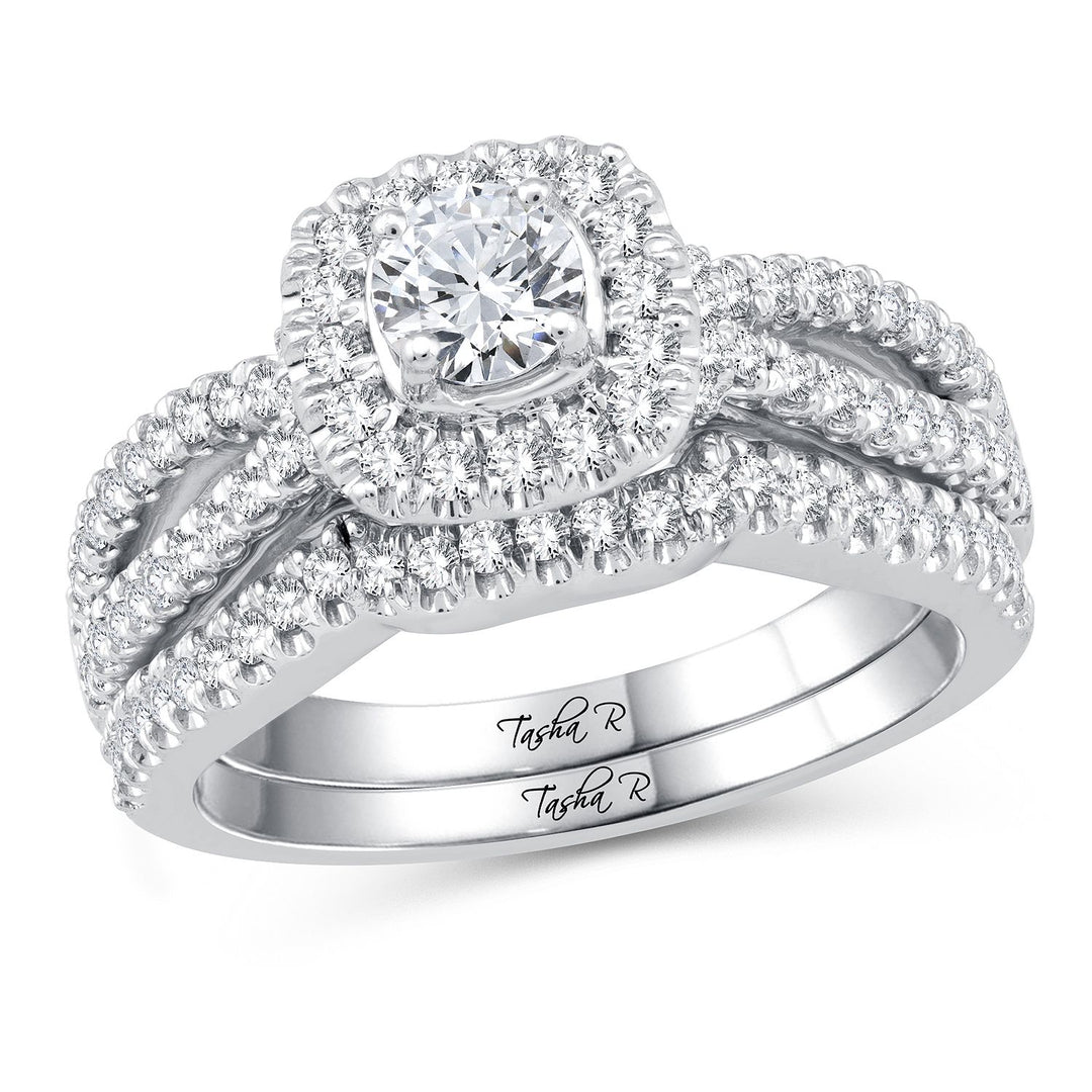 PLATINUM 1.11CT Diamond BRIDAL RING