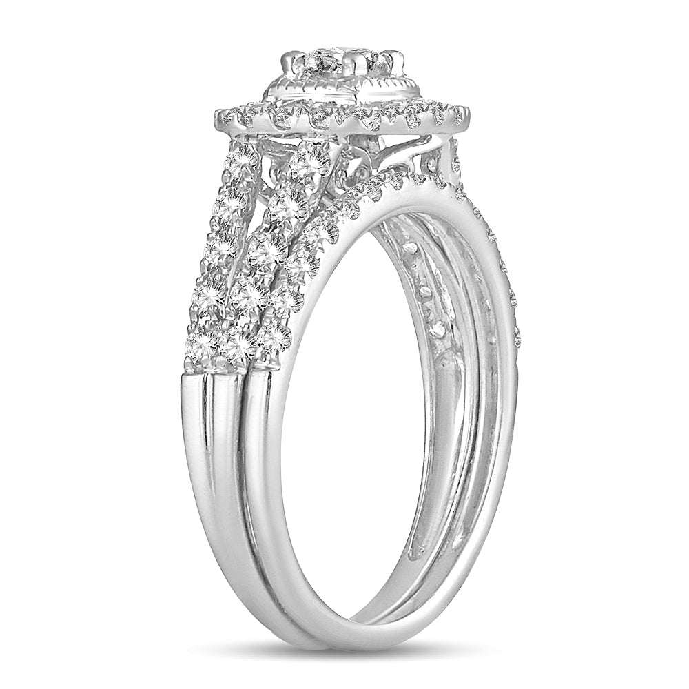 Brilliant 14k White Gold Lab Diamond Engagement Ring (1.00CT)