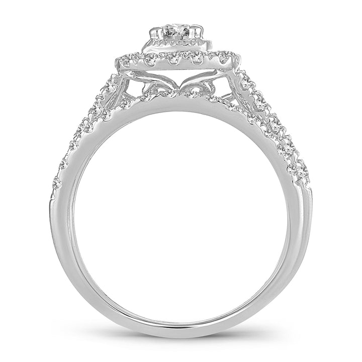 Brilliant 14k White Gold Lab Diamond Engagement Ring (1.00CT)