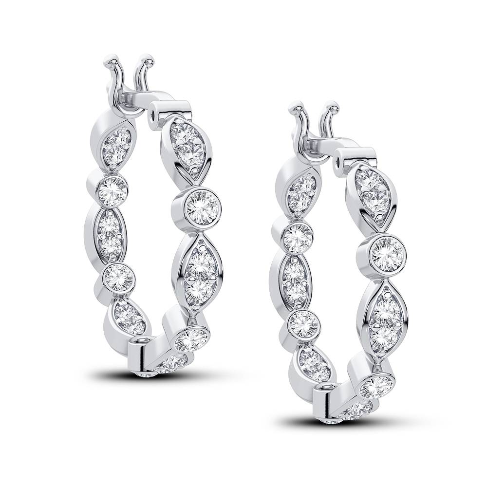 14K 0.50CT Diamond Earring