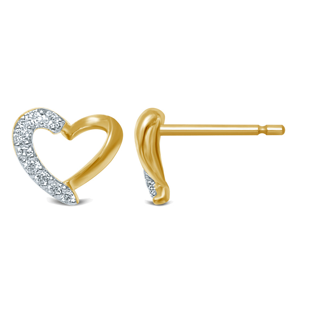 14K 0.12CT Diamond Earring