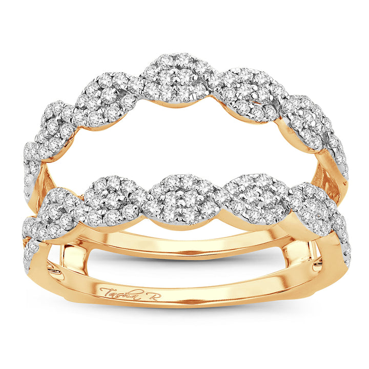 14K Yellow Gold Lab Diamond Ring Guard Enhancer