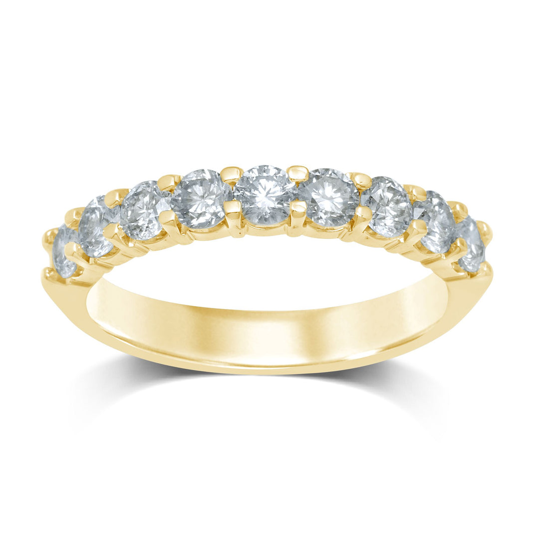 14k 0.36Ct Diamond Ladies Band (9 Diamond Stones)