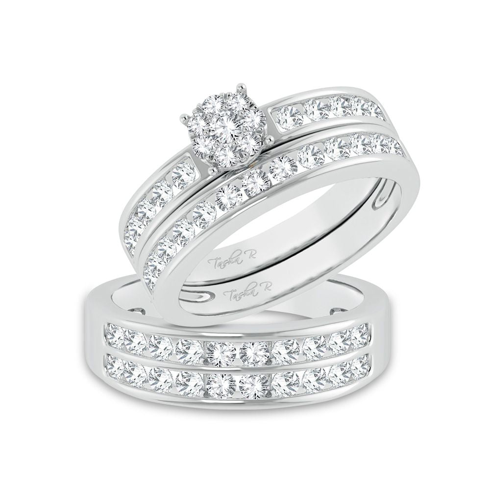 14K 1.60ct Diamond Trio Set