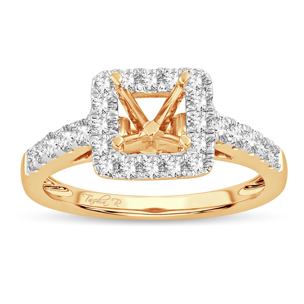 14K 0.50CT Diamond SEMI MOUNT