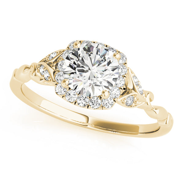 ROUND HALO ENGAGEMENT RING