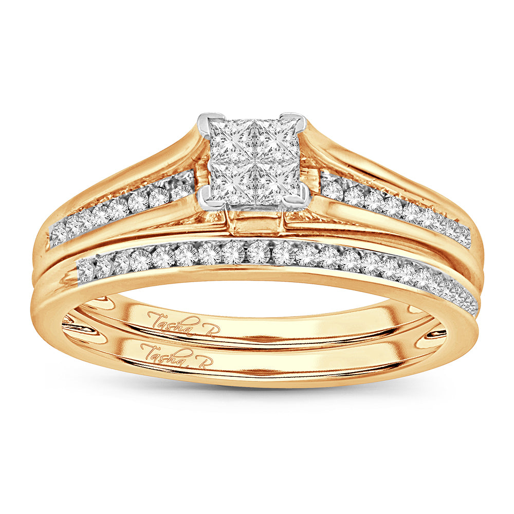 10K 0.33CT Diamond Bridal Ring