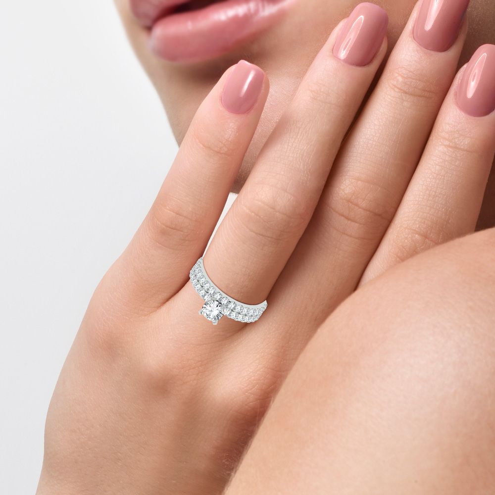 14K 1.00ct Diamond Mounting Ring