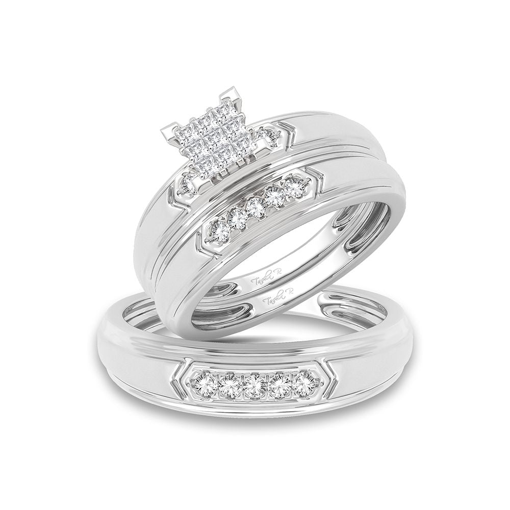 14K 0.33ct Diamond Trio Set