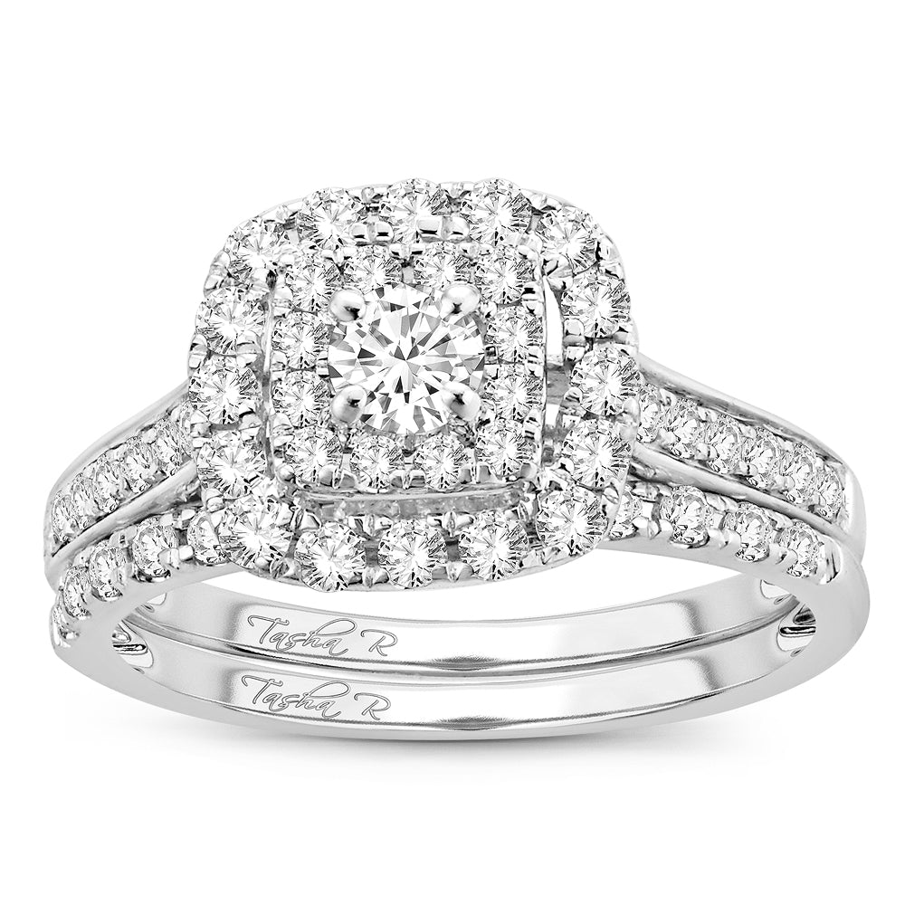 Brilliant 14k White Gold Lab Diamond Engagement Ring (1.00CT)