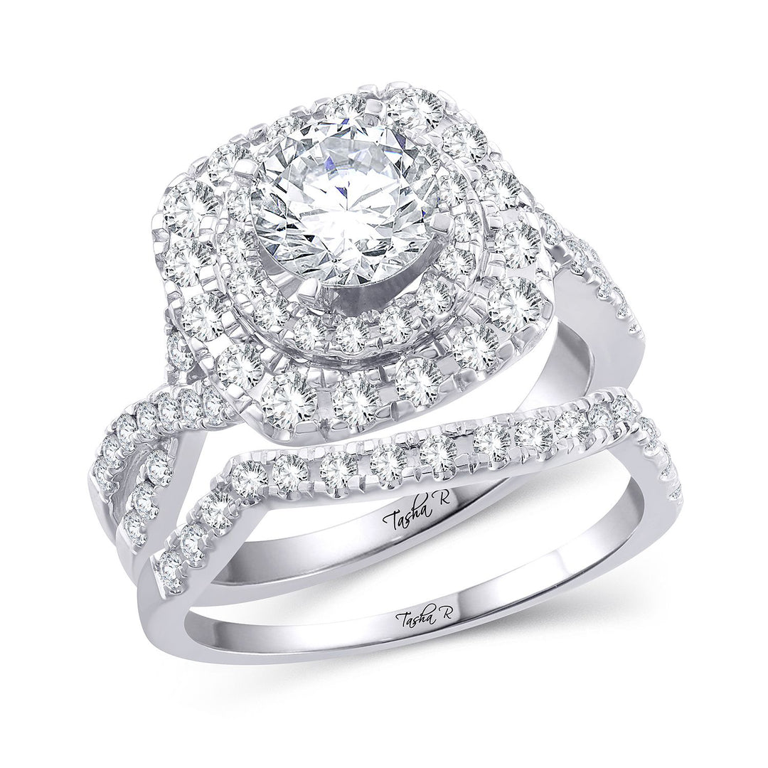 14K 1.00CT SEMI MOUNT RING SET