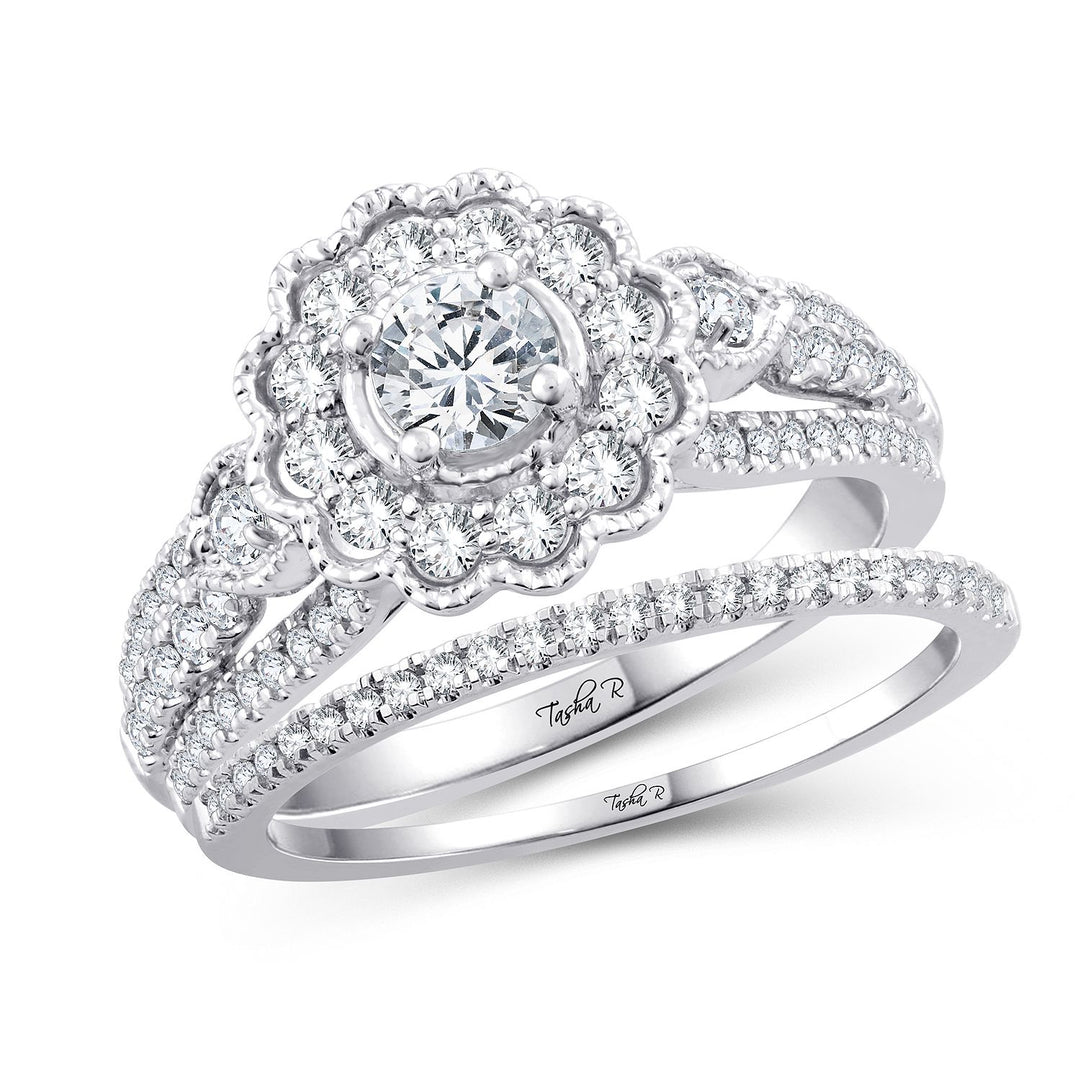 14K 1.000CT Diamond BRIDAL RING