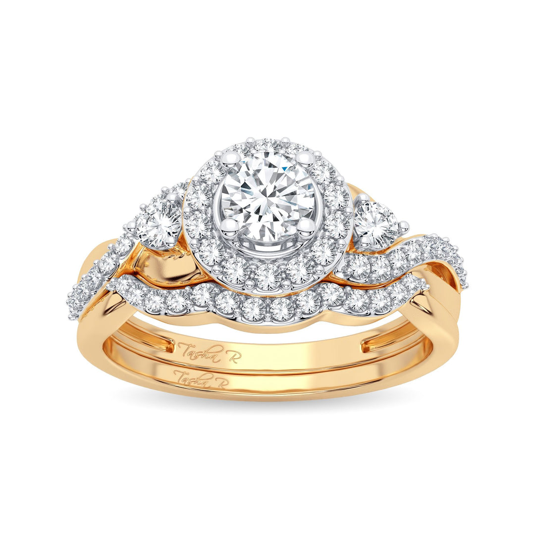 10K 0.50CT Diamond Bridal Ring