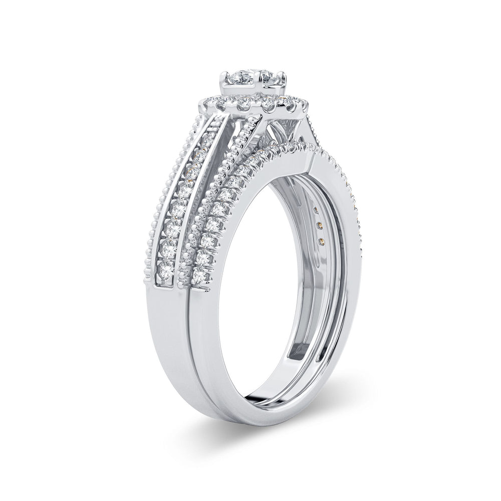 Brilliant 0.50CT Lab Diamond Engagement Ring in White Gold