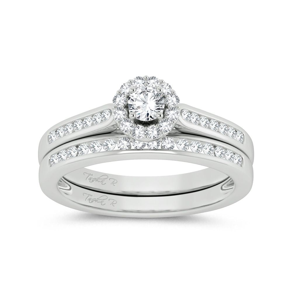 Elegant 14k White Gold 0.50ct Lab Diamond Engagement Ring