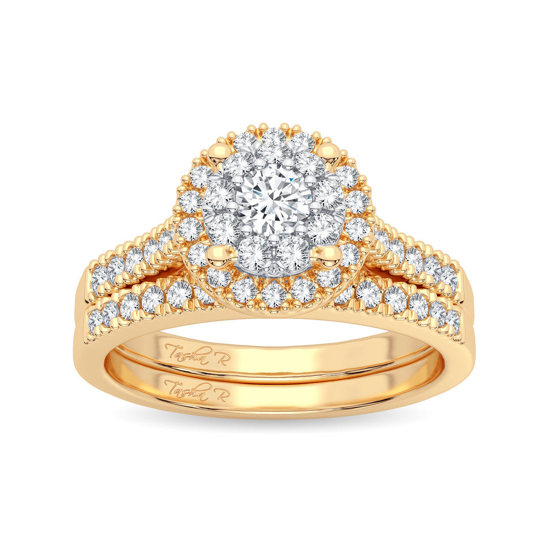 14K 0.62CT DIAMOND BRIDAL RING