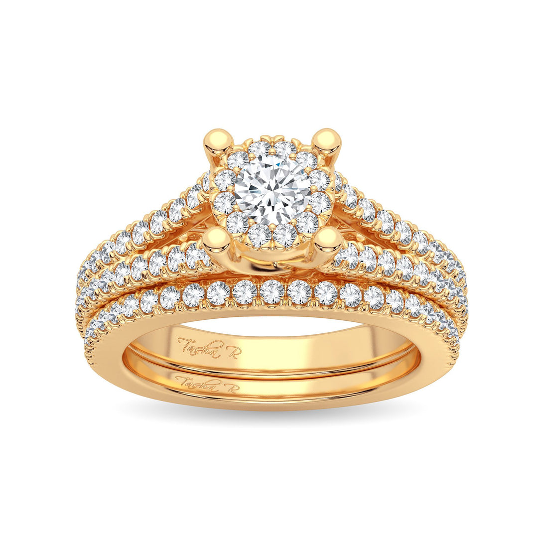 14K 0.83CT Diamond Bridal Ring