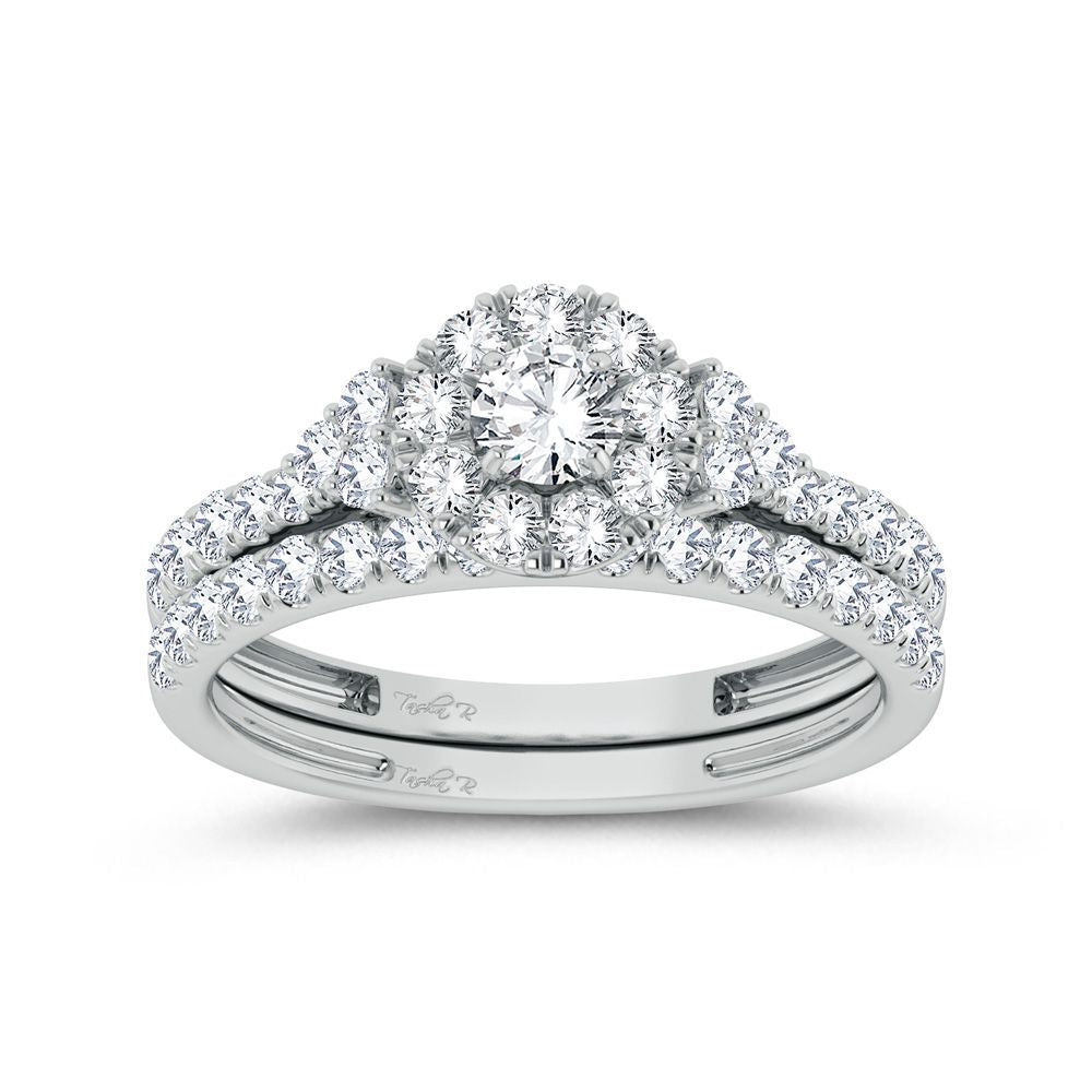 Elegant 1ct Lab Diamond Engagement Ring in White Gold