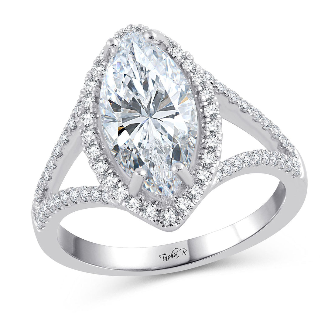 14K 0.44CT Diamond SEMI MOUNT RING