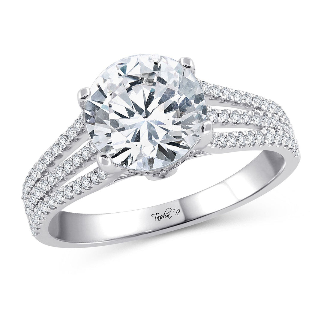 14K 0.38CT Diamond SEMI MOUNT