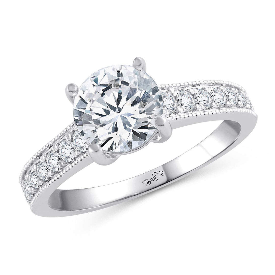 14K 0.34CT Diamond SEMI MOUNT RING