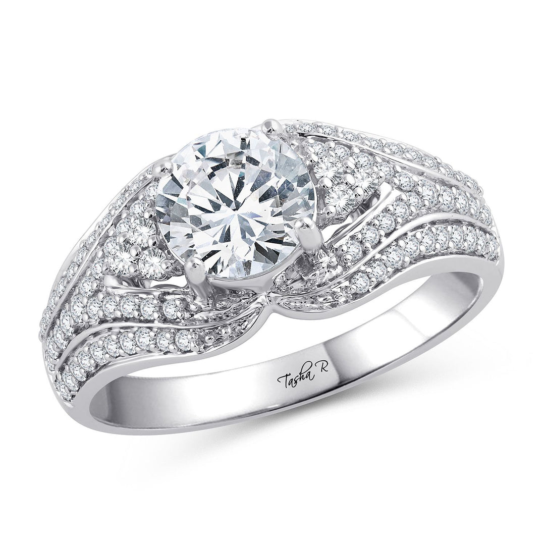 14K 0.36CT Diamond SEMI MOUNT