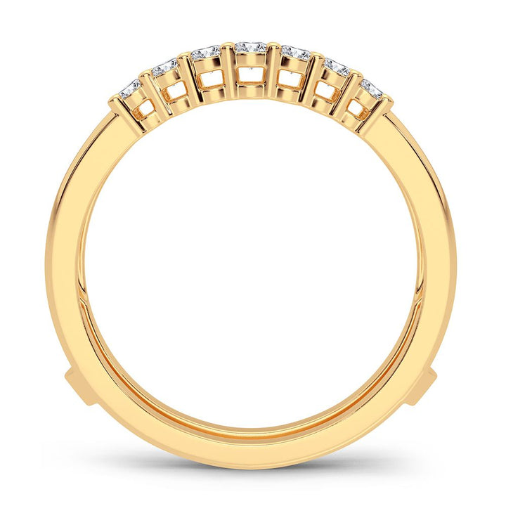 14K Yellow Gold 0.50CT Lab Diamond Ring Guard Enhancer