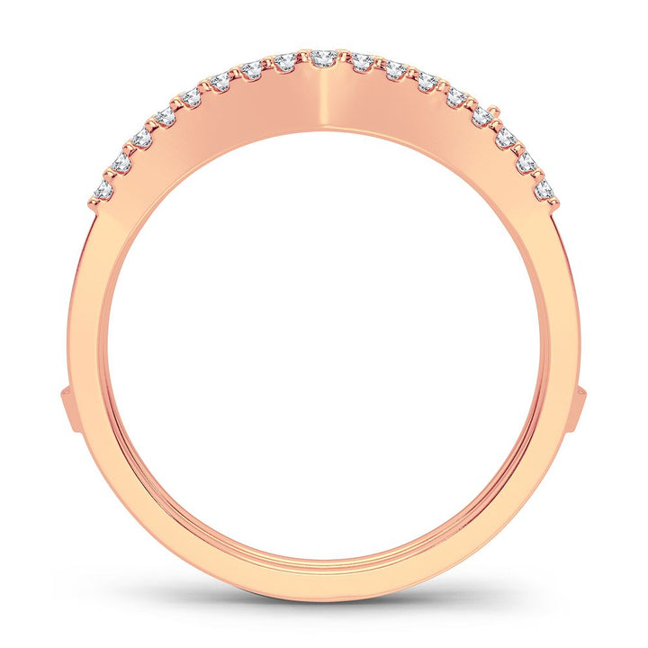14K Rose Gold Lab Diamond Ring Guard Enhancer