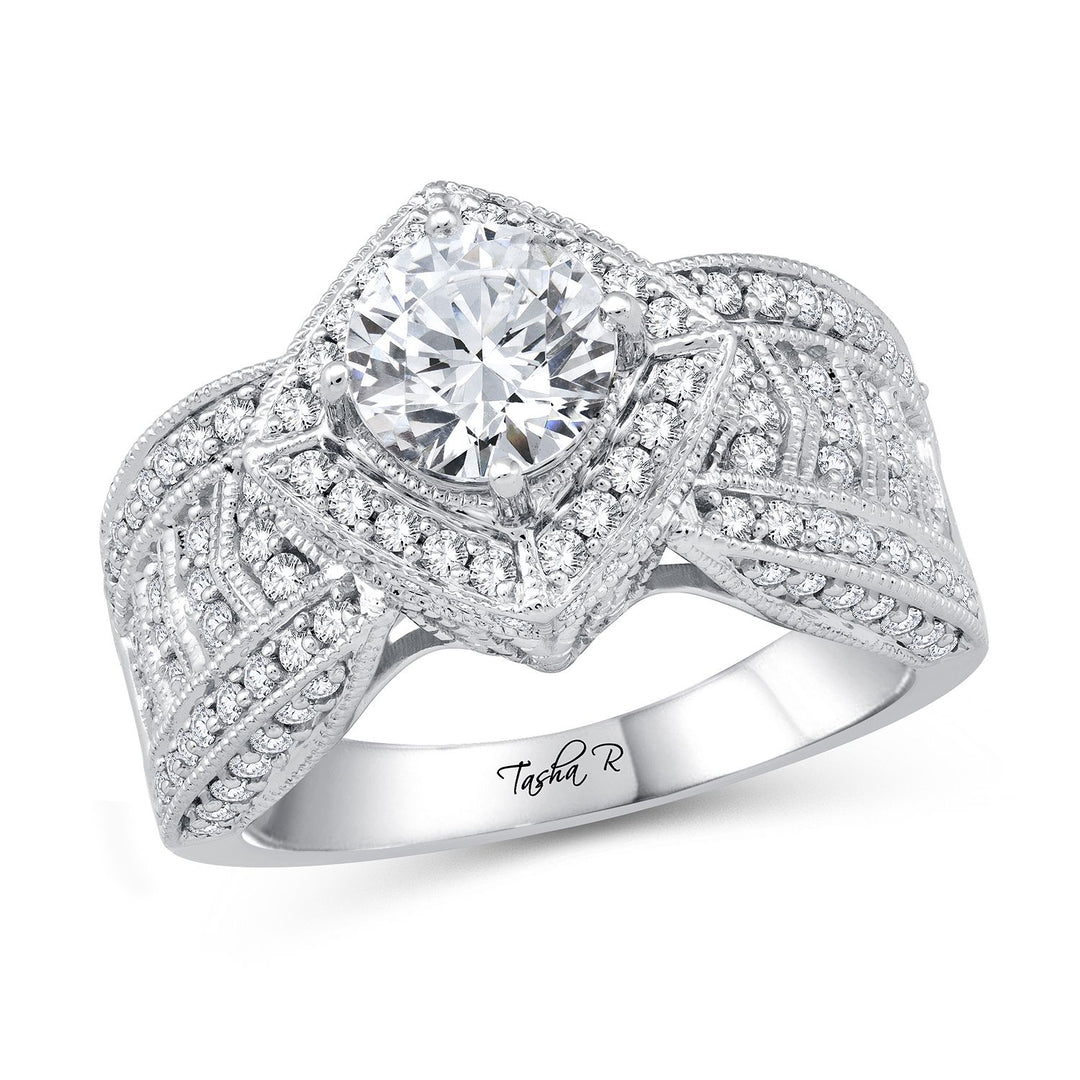 14K 0.89CT Diamond SEMI MOUNT RING