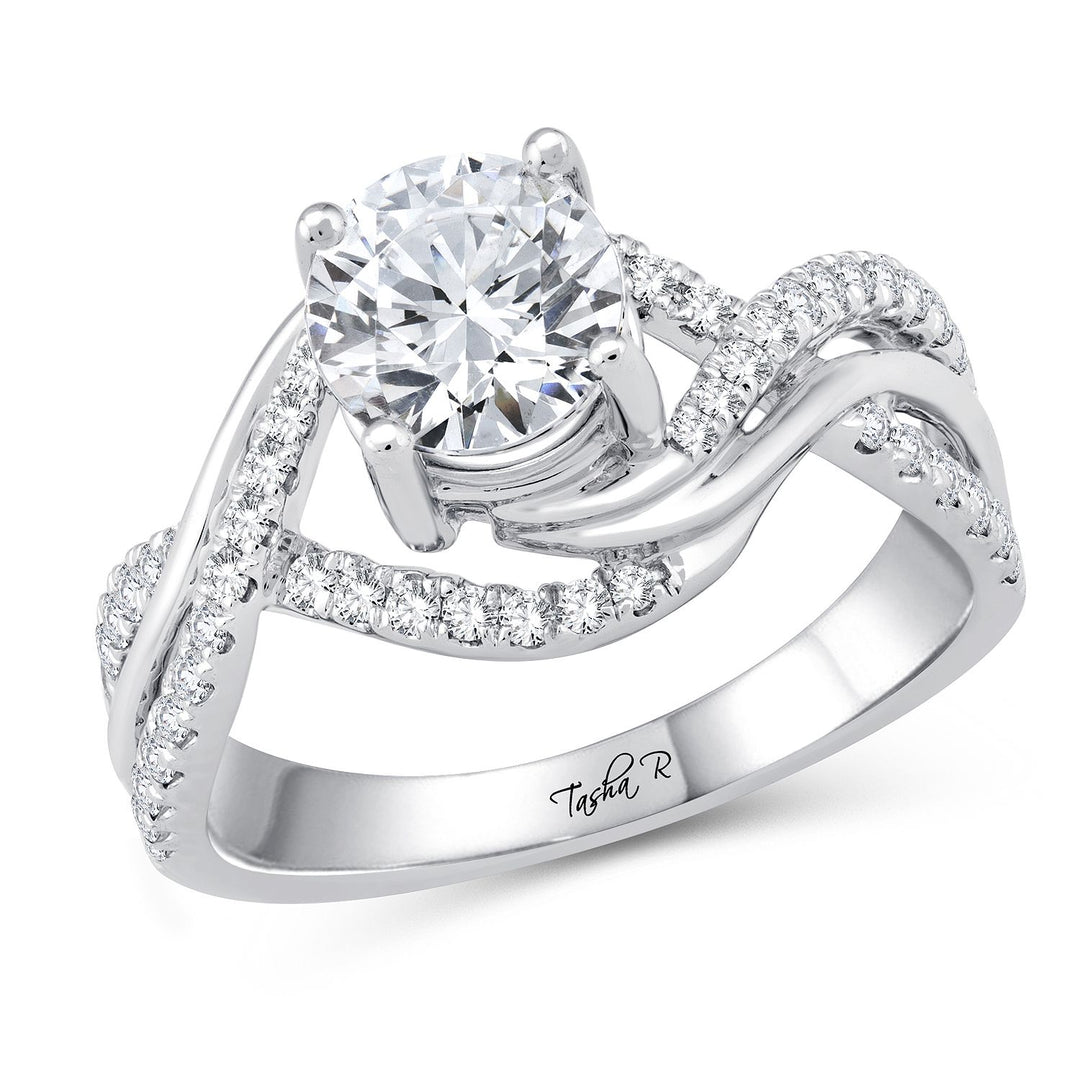 14K 0.42CT IAM SEMI MOUNT RING