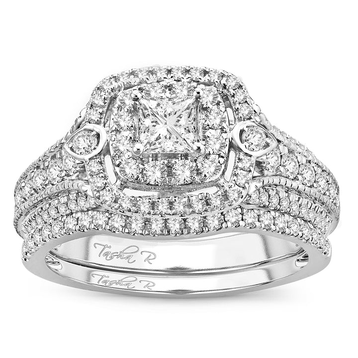 14k White Gold 1CT Lab Diamond Womens Engagement Ring