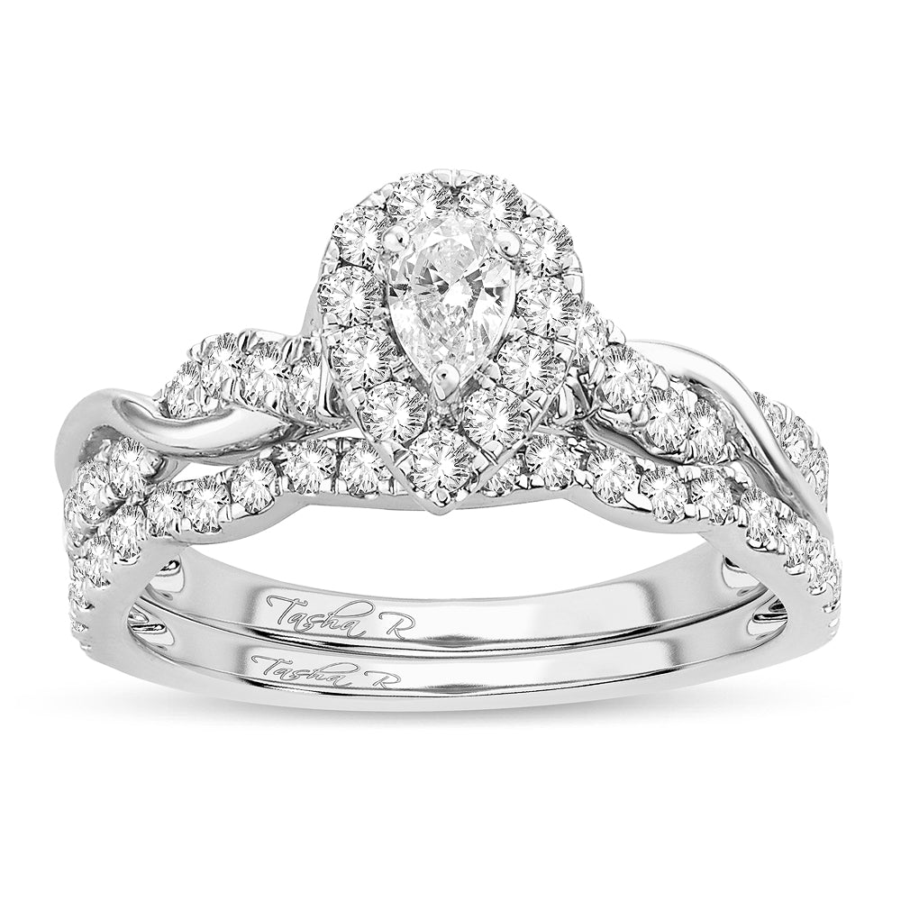 14K 1.00CT Fancy Cut Bridal Ring