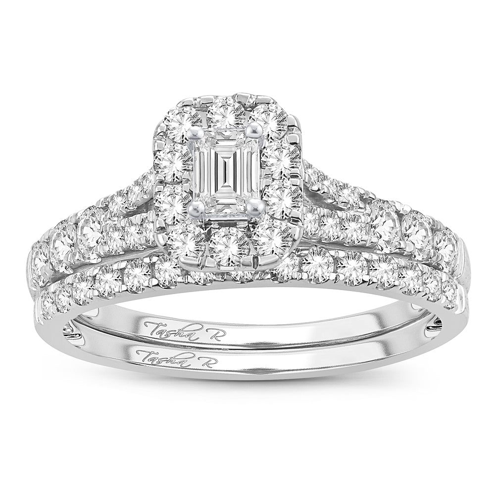 14K 1.00CT Fancy Cut Bridal Ring