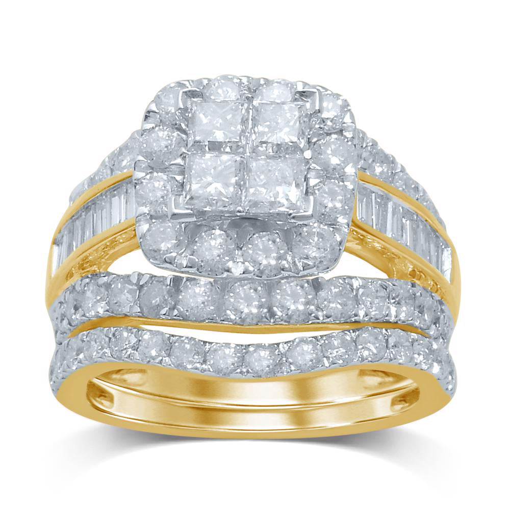 14K 3.75CT Diamond BRIDAL RING