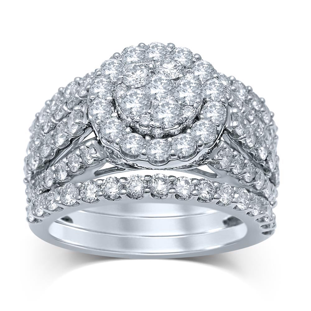 14K 3.08CT Diamond BRIDAL RING