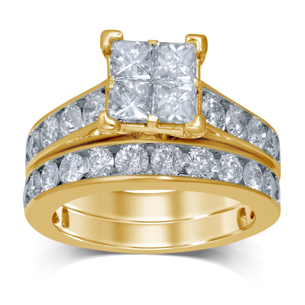 14K 3.27CT Diamond BRIDAL RING