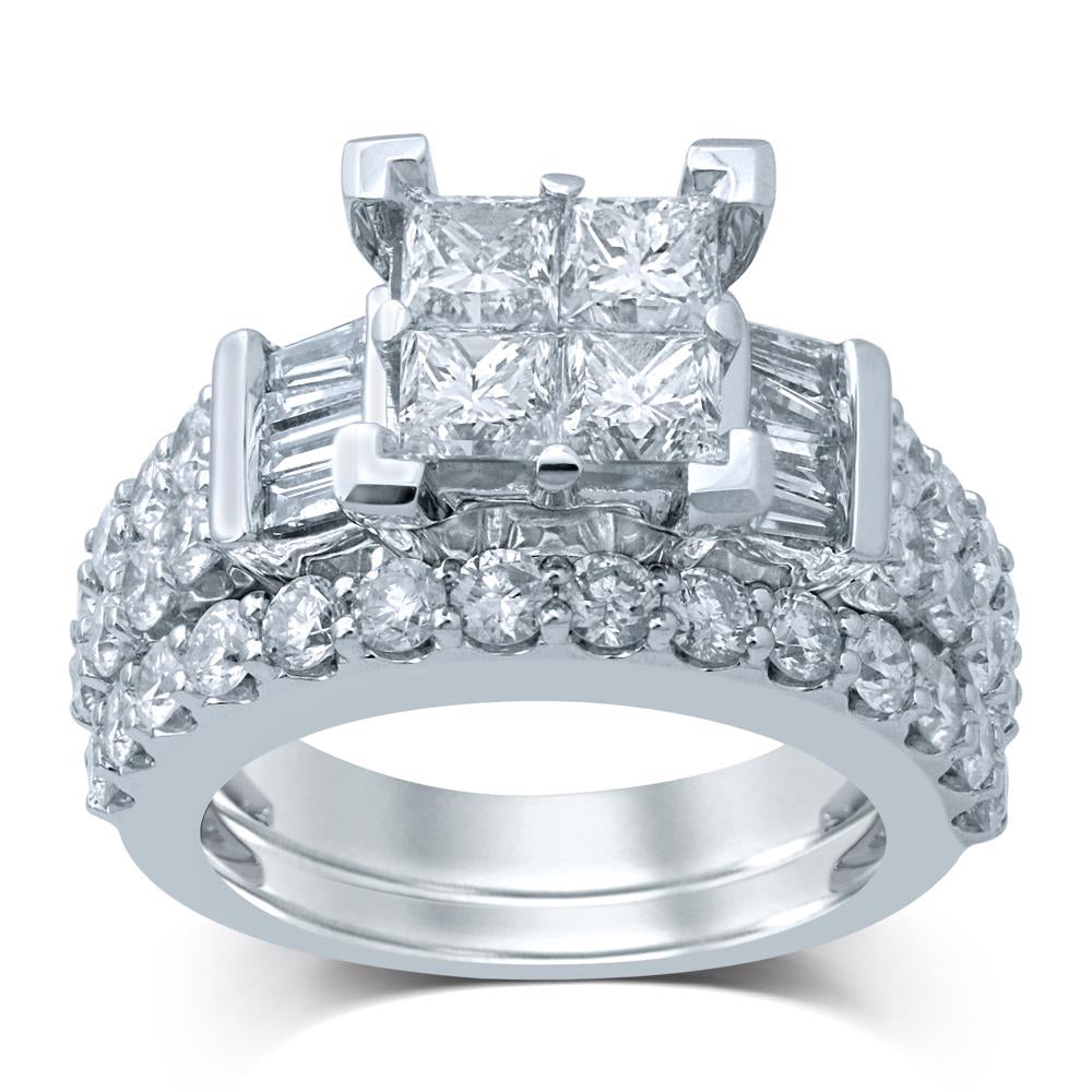 14K 3.88CT Diamond BRIDAL RING