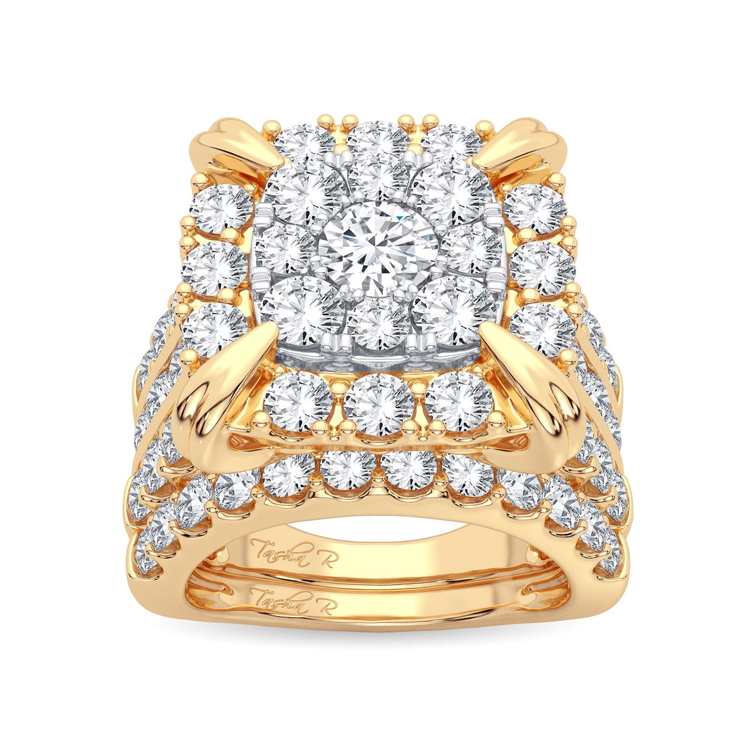 14K 5.25CT Diamond Bridal Ring