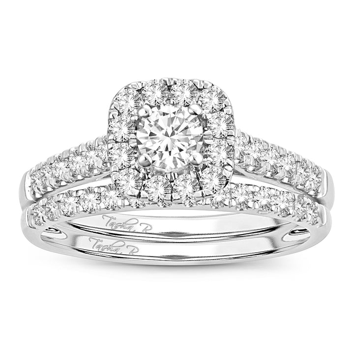 Timeless 10k White Gold 1CT Lab Diamond Engagement Ring