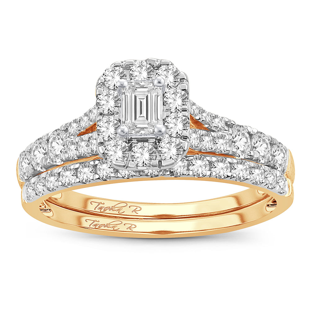 14K 1.00CT Fancy Cut Bridal Ring