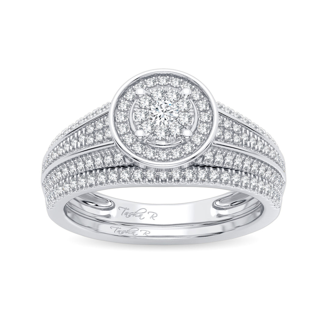 14K 0.38CT DIAMOND BRIDAL RING