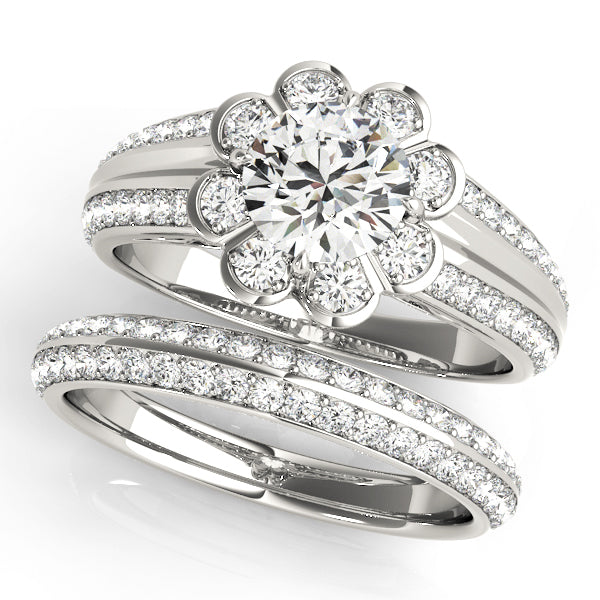 Halo Diamond Engagement Ring