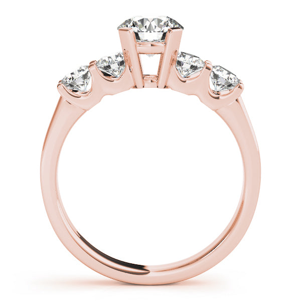 14K Rose Gold 1.24ctw Round Diamond Engagement Ring