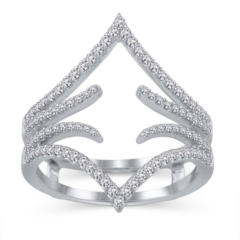 14K 0.50CT Diamond RING GUARD