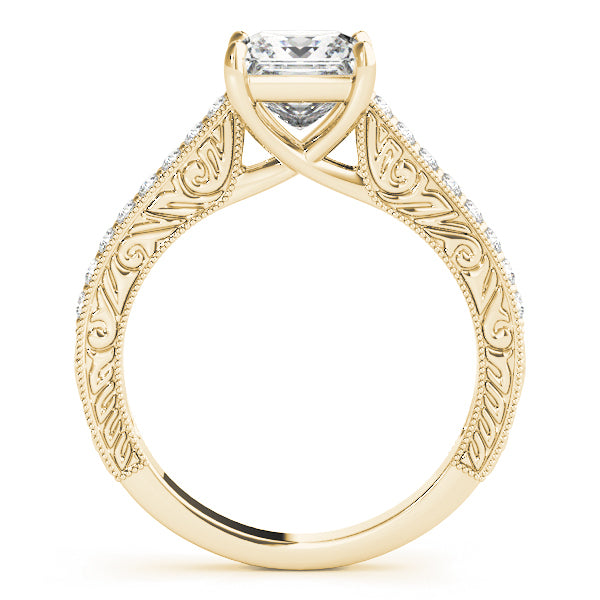 18K Yellow Gold Diamond Engagement Ring | 0.5 ctw