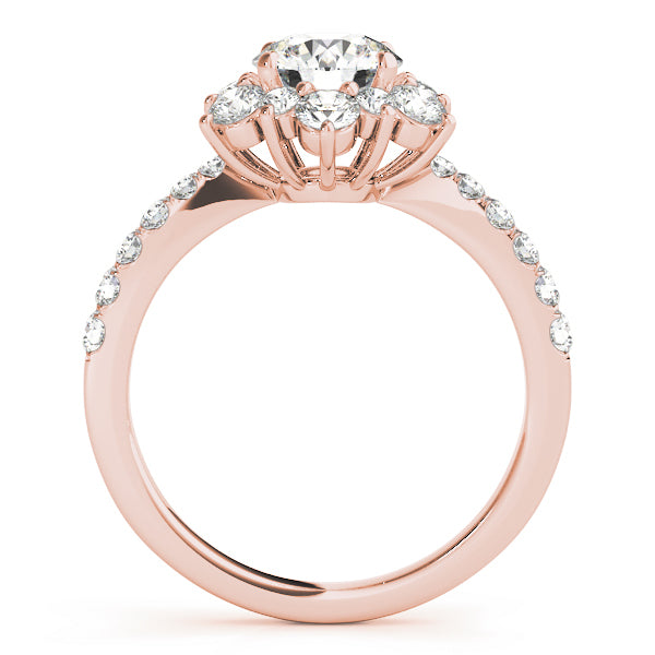 14K Rose Gold 1.87 ctw Round Diamond Engagement Ring