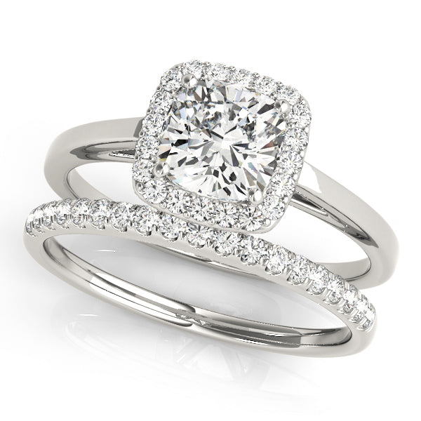 Halo Diamond Engagement Ring