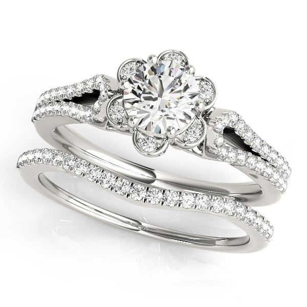 Halo Diamond Engagement Ring