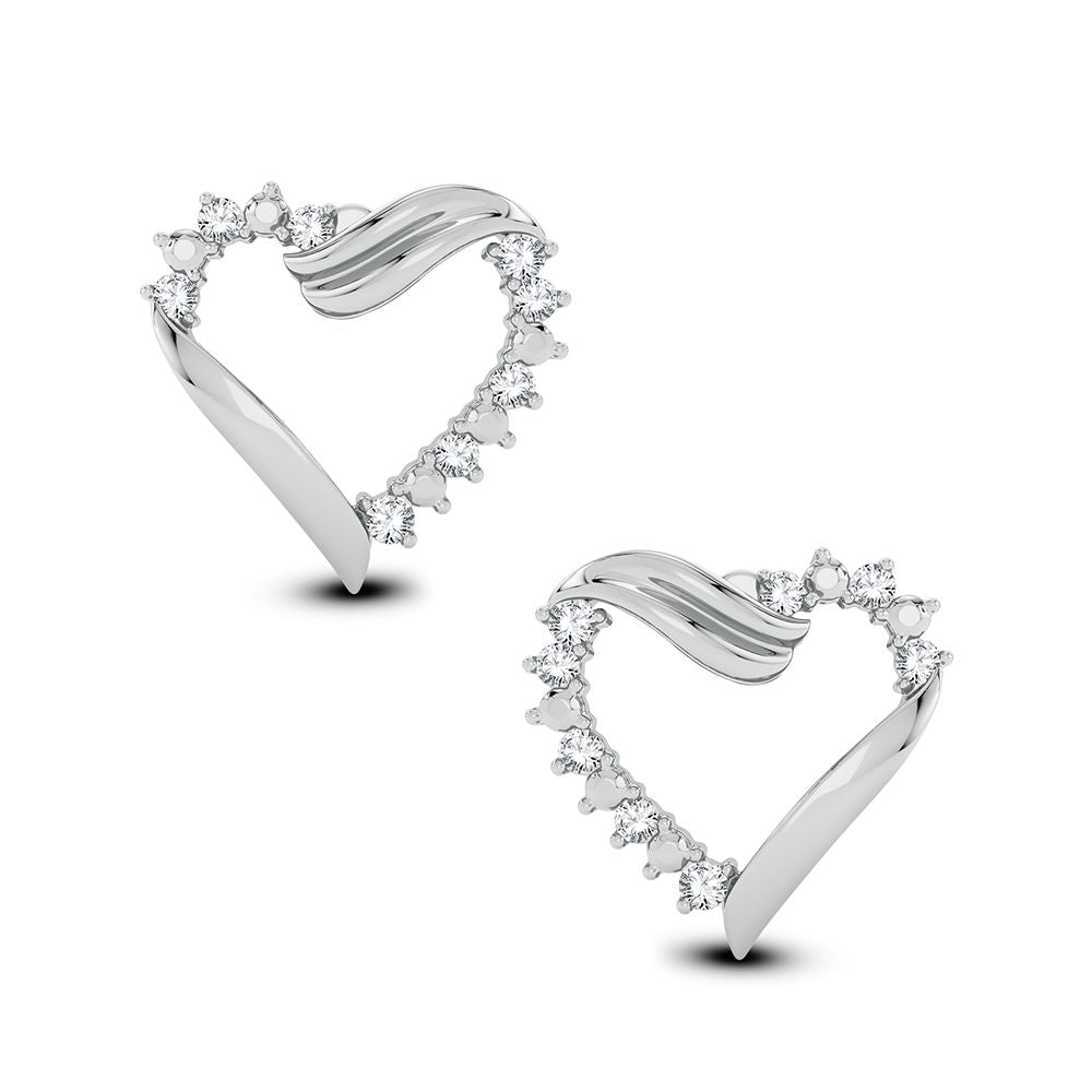 10K 0.09CT Diamond Earring